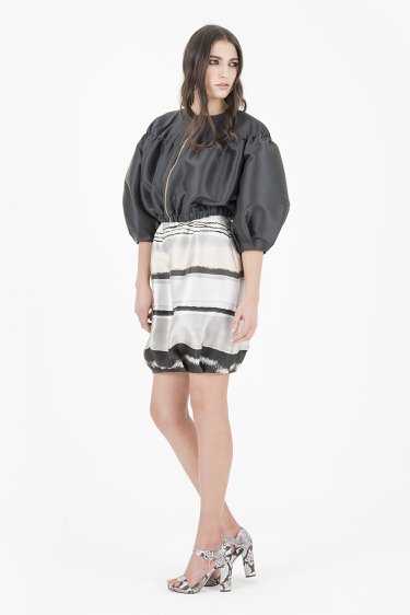 coprispalle con zip in mikado, 22GG05/TU01 | 9900 coprispalle con zip in mikado, 22GG05/TU01 | 9900