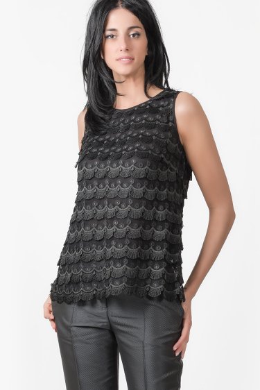 top in pizzo macrame', 22GZ01/TP01 | 9900 top in pizzo macrame', 22GZ01/TP01 | 9900